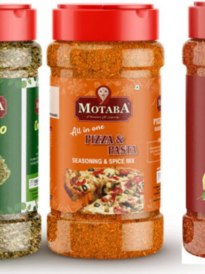 Combo of 5 Chilli Flakes 50g, Oregano 50g, Pizza Seasoning 70g, Piri Piri 100g & Frankie Spice Mix100g