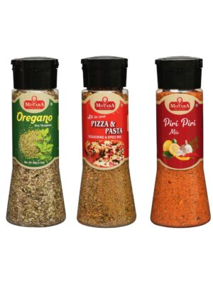Combo of 5 Chilli Flakes, oregano, Pizza Seasoning, Piri Piri and Garlic Powder